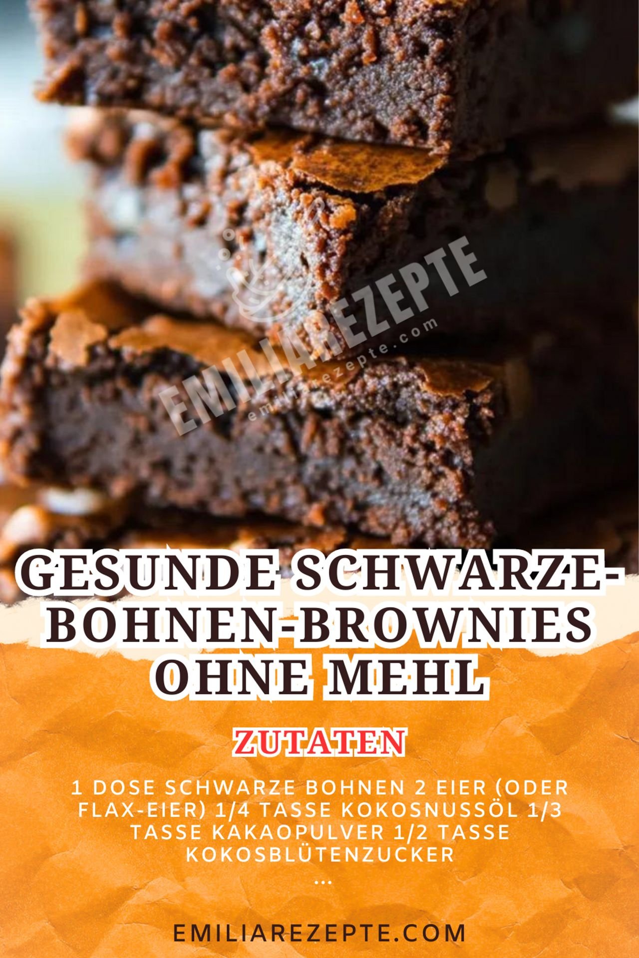 Kuchen Rezepte: Gesunde Schwarze-Bohnen-Brownies ohne Mehl