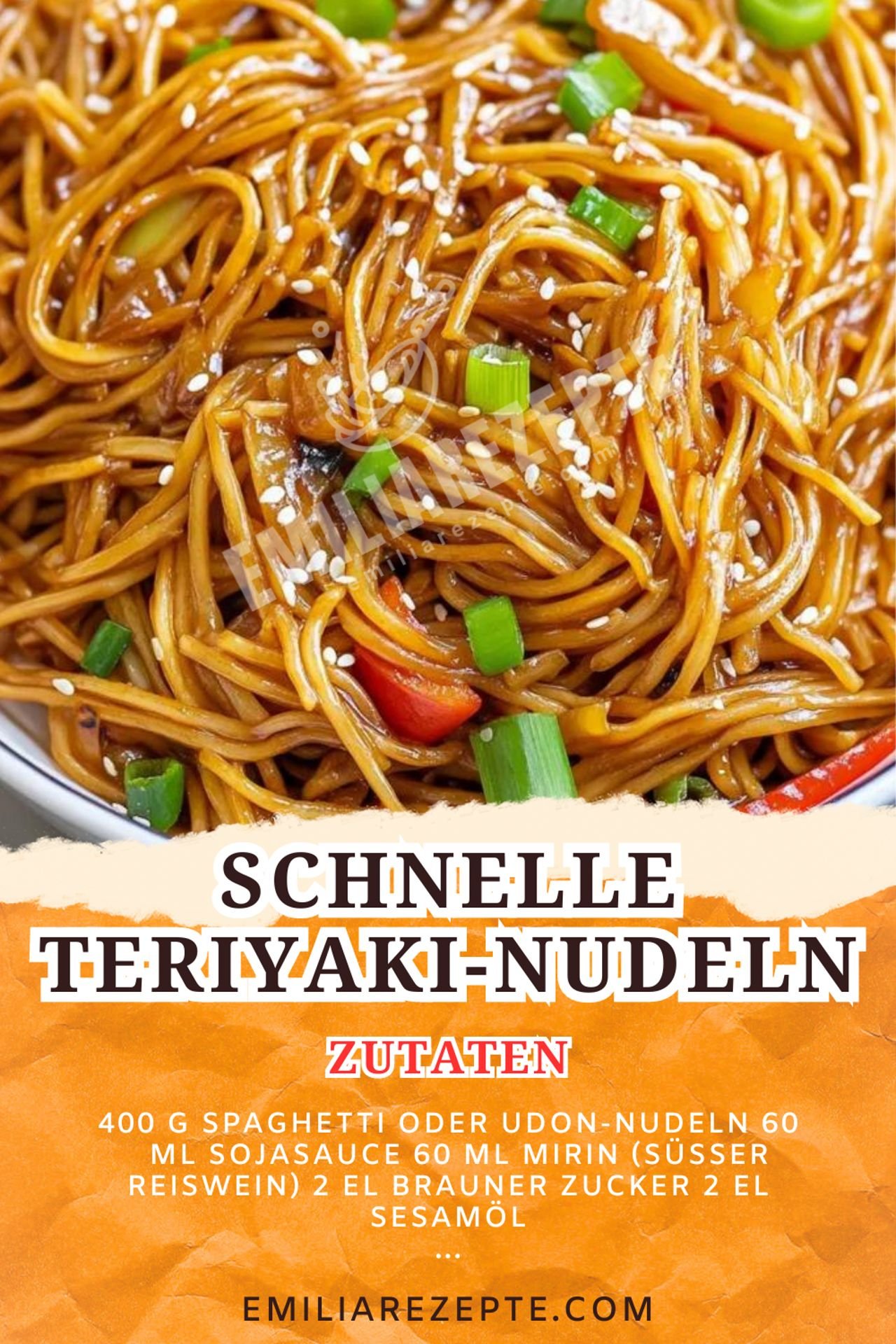 Schnelle Teriyaki-Nudeln: Asiatisches Pasta Rezept für ein leckeres Abendessen