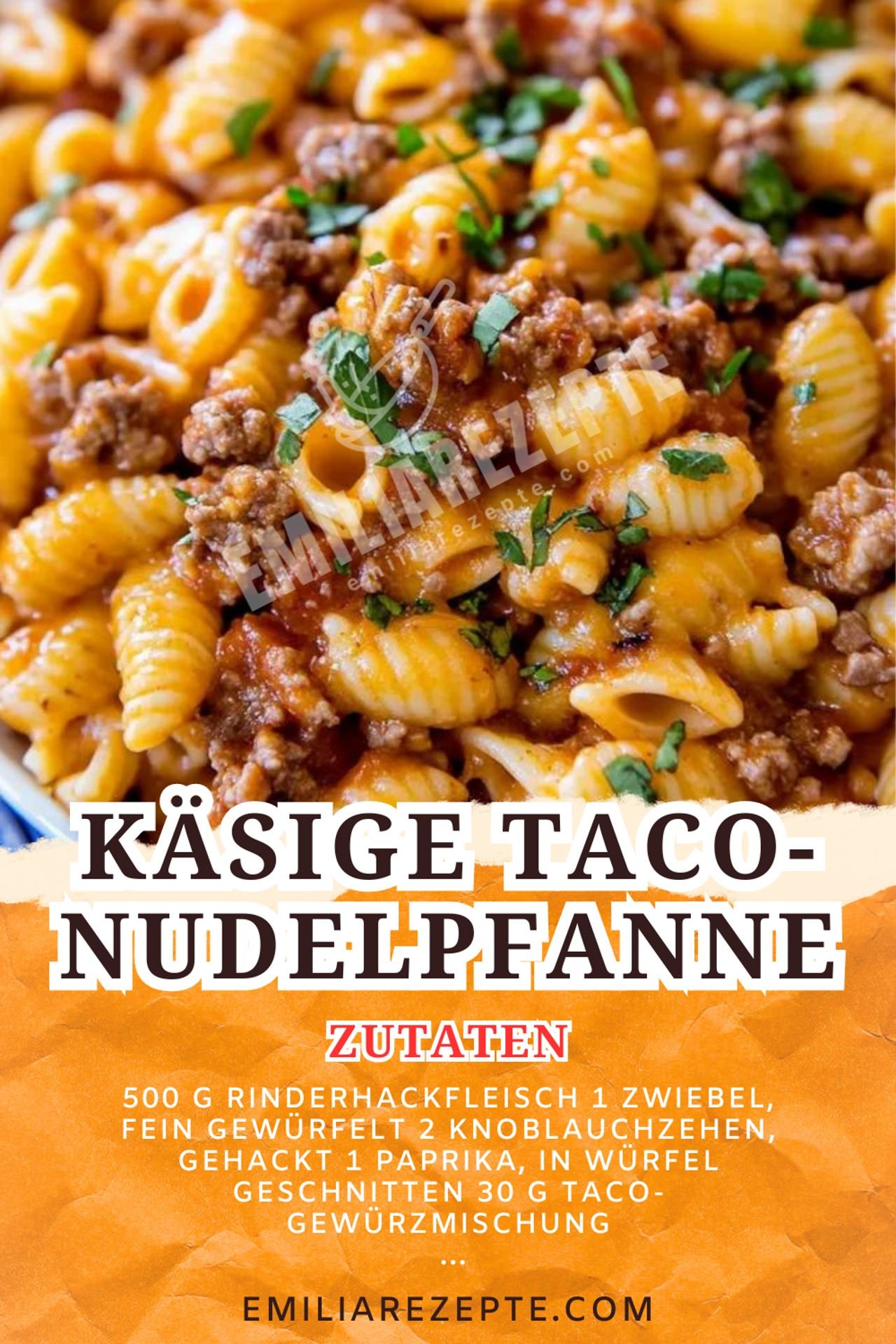 Käsige Taco-Nudelpfanne: Schnelles Pasta Rezept mit mexikanischem Twist