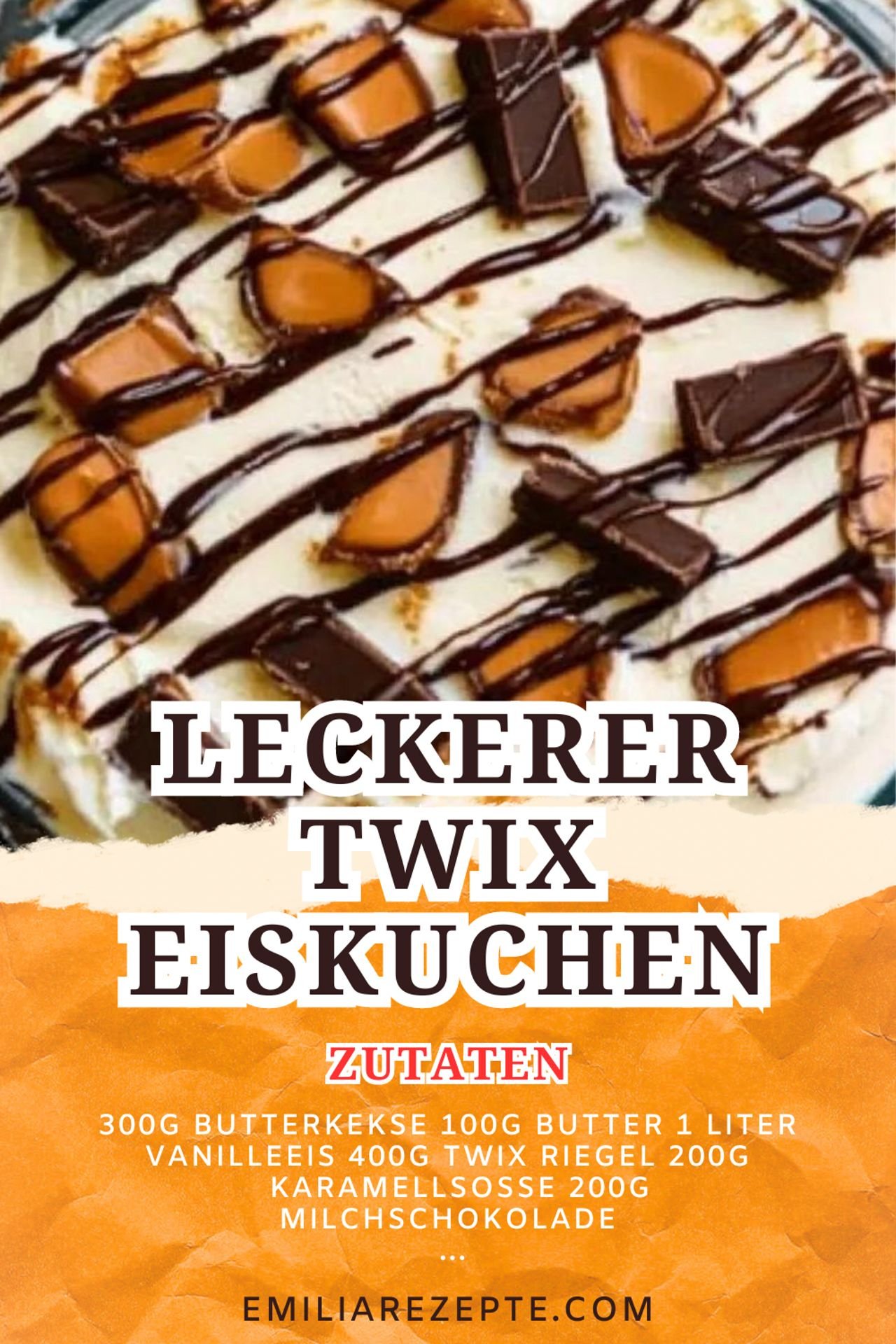 Leckerer Twix Eiskuchen: Das perfekte Dessert für heiße Sommertage