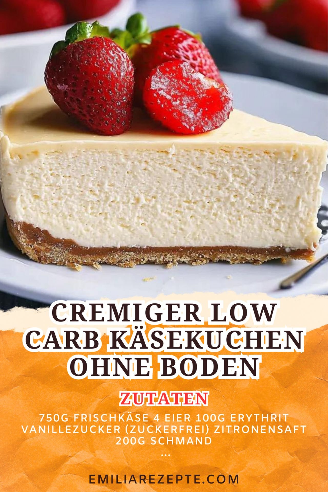 Cremiger Low Carb Käsekuchen ohne Boden: Genuss ohne Reue