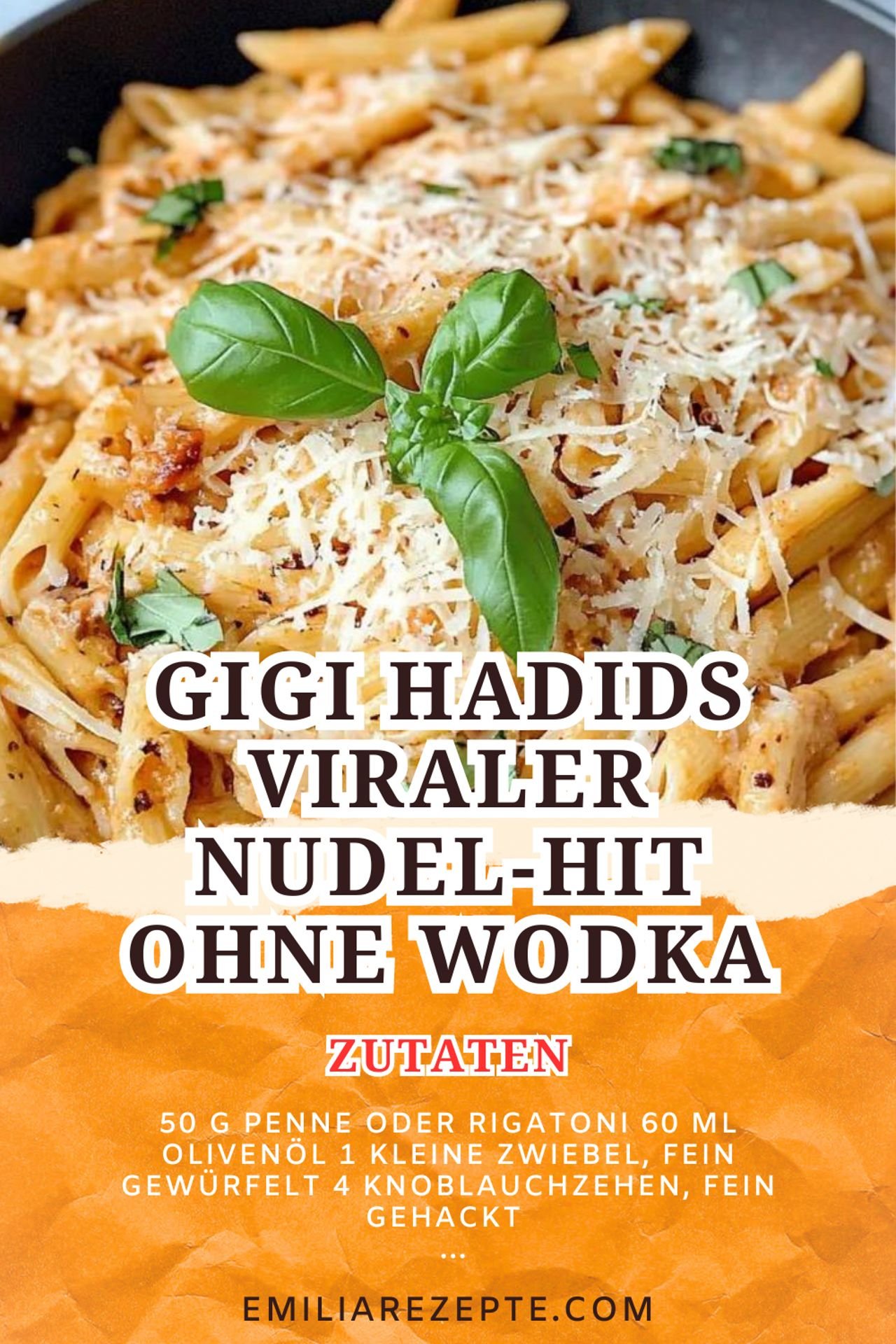 Emilias cremige Pasta Rezepte: Gigi Hadids viraler Nudel-Hit ohne Wodka