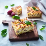 Herzhafter Gemüsekuchen ohne Boden: Low Carb Auflauf Rezept