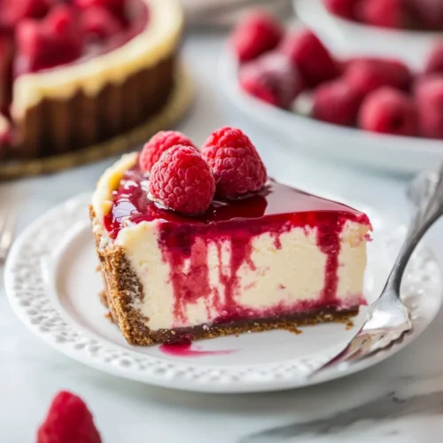 Himbeer-Käsekuchen: Cremiger Genuss mit fruchtigem Twist