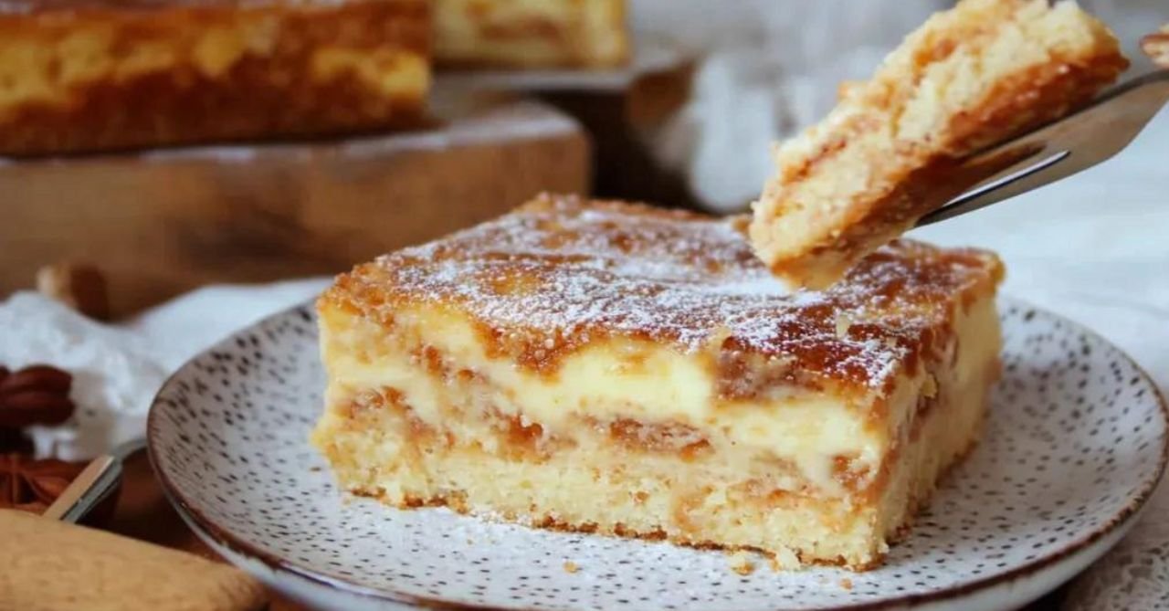 Kuchen Rezepte: Saftiger Zimtschnecken-Kuchen mit Vanille-Guss