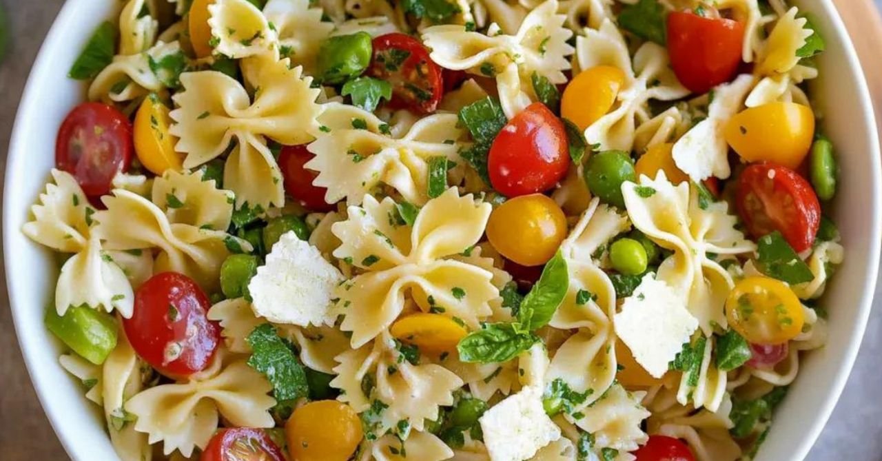 Nudel Rezepte: Bunter Farfalle-Salat mit Gemüse - Perfekt für den Sommer