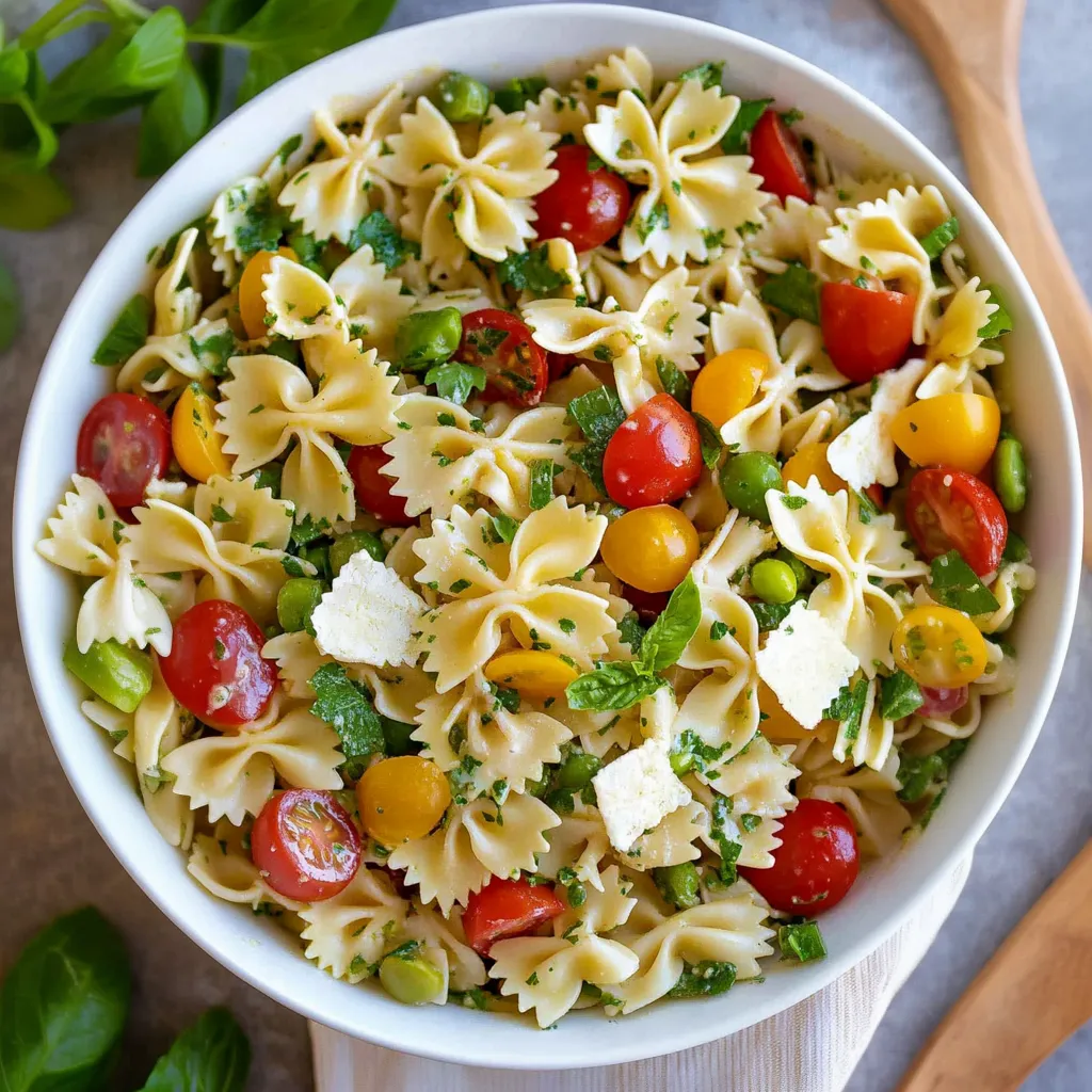 Nudel Rezepte: Bunter Farfalle-Salat mit Gemüse - Perfekt für den Sommer