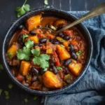 One Pot Rezepte: Würziges Jerk-Curry mit Süßkartoffel und schwarzen Bohnen