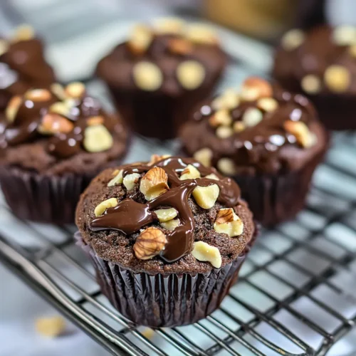 Saftige Schoko-Haselnuss Muffins: Fluffiges Muffins Rezept mit Nutella-Kern