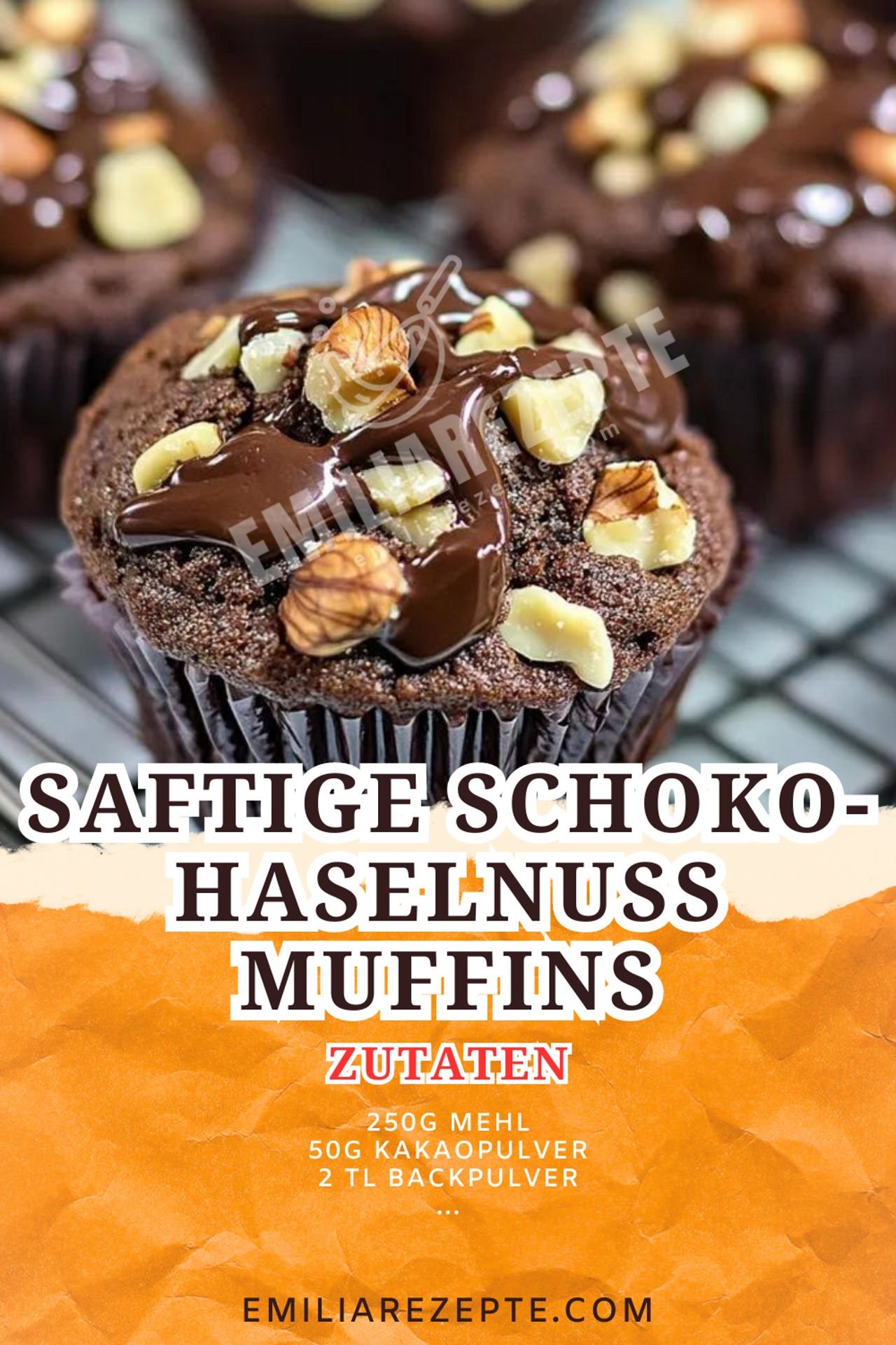 Saftige Schoko-Haselnuss Muffins: Fluffiges Muffins Rezept mit Nutella-Kern