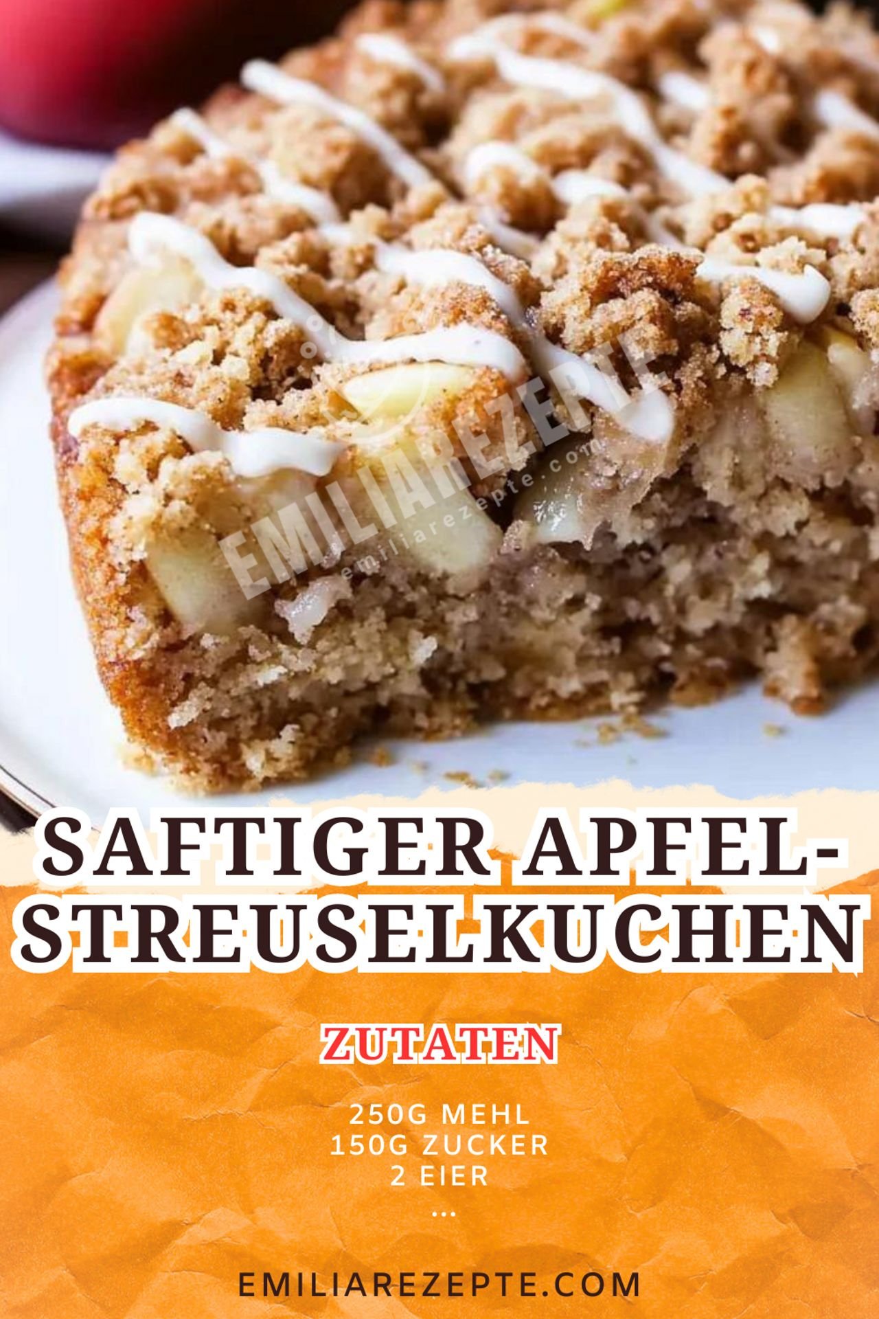 Saftiger Apfel-Streuselkuchen: Einfaches Kuchen Rezept für gemütliche Herbsttage