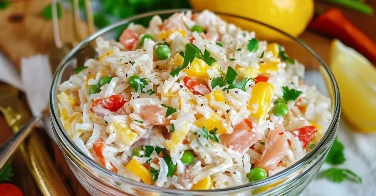 Salat Rezepte: Erfrischender Reissalat mit Thunfisch und knackigem Gemüse