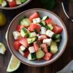 Sommer Rezepte: Erfrischender Melonen-Feta-Salat mit Minze - Schnell und Einfach