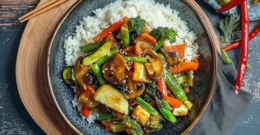 Vegetarische Rezepte: Asiatische Gemüsepfanne - Schnell, Einfach und Lecker