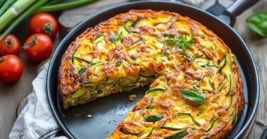 Vegetarischer Kartoffelauflauf mit Zucchini und Karotten: Ein einfaches Ofengericht