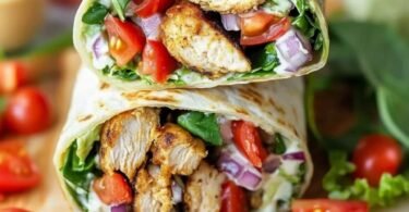 Wraps Rezepte: Leckerer Chicken Wrap für ein schnelles und einfaches Abendessen