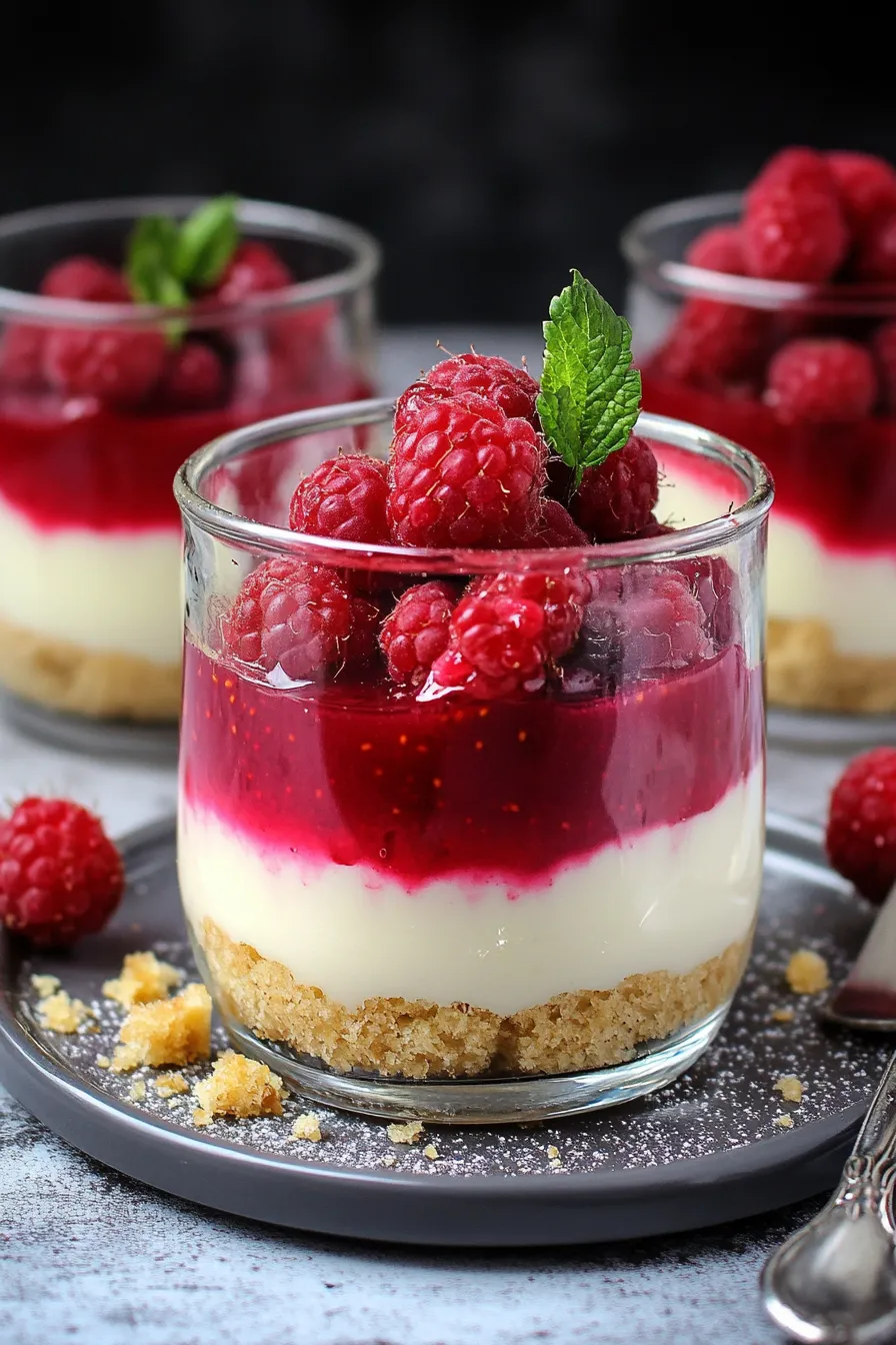 Käsekuchen im Glas Rezepte mit Himbeeren: Schnell & Einfach