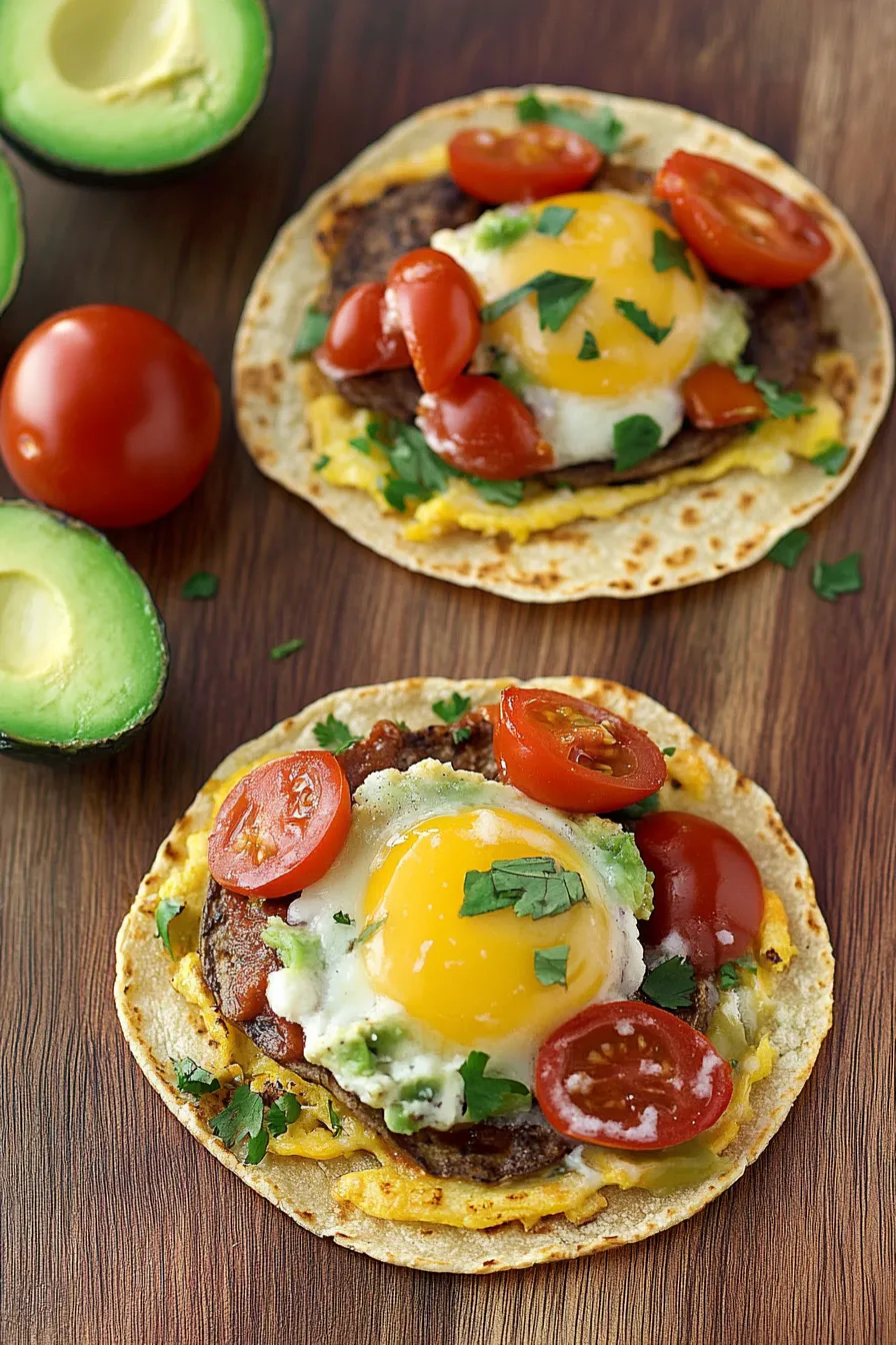 Frühstücksrezepte: Knusprige Ei-Tostadas mit Avocado und Bohnen