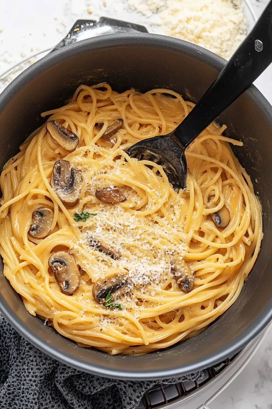 One Pot Rezepte: Cremige Spaghetti Mit Champignons - Schnell & Lecker