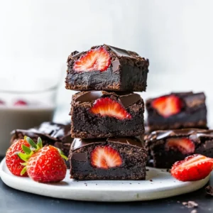 Himmlische Erdbeer-Brownies mit Schoko-Ganache: Das perfekte Sommer-Dessert