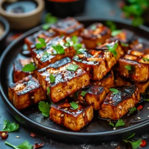 Grillen Rezepte: Knuspriger BBQ-Tofu vom Grill - Veganer Grillgenuss