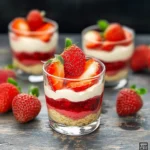 Erdbeer Rezepte: Himmlisches Dessert im Glas mit Butterkeksen
