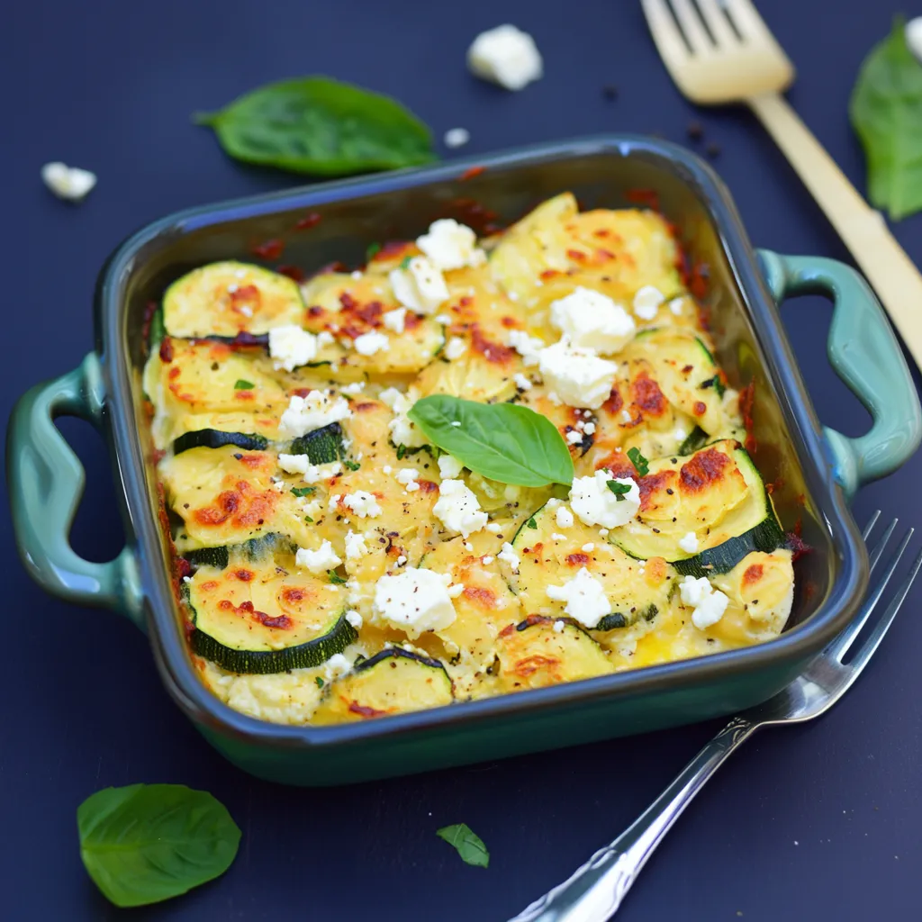 Leckere Zucchini Rezepte: Köstlicher Low-Carb Auflauf mit Feta