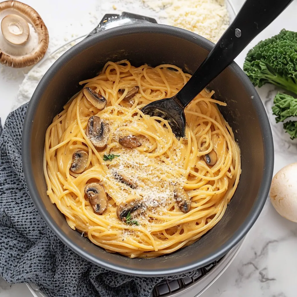 One Pot Rezepte: Cremige Spaghetti Mit Champignons - Schnell & Lecker