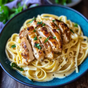 Cremige Pasta Rezepte: Köstliches Chicken Alfredo mit saftigen Hähnchenbrustfilets