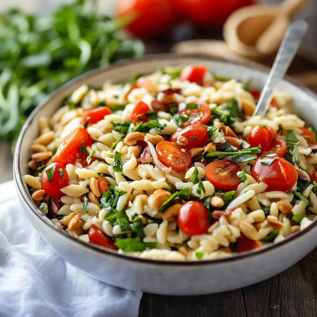 Mediterraner Orzo-Salat: Das perfekte Salat Rezept für laue Sommerabende