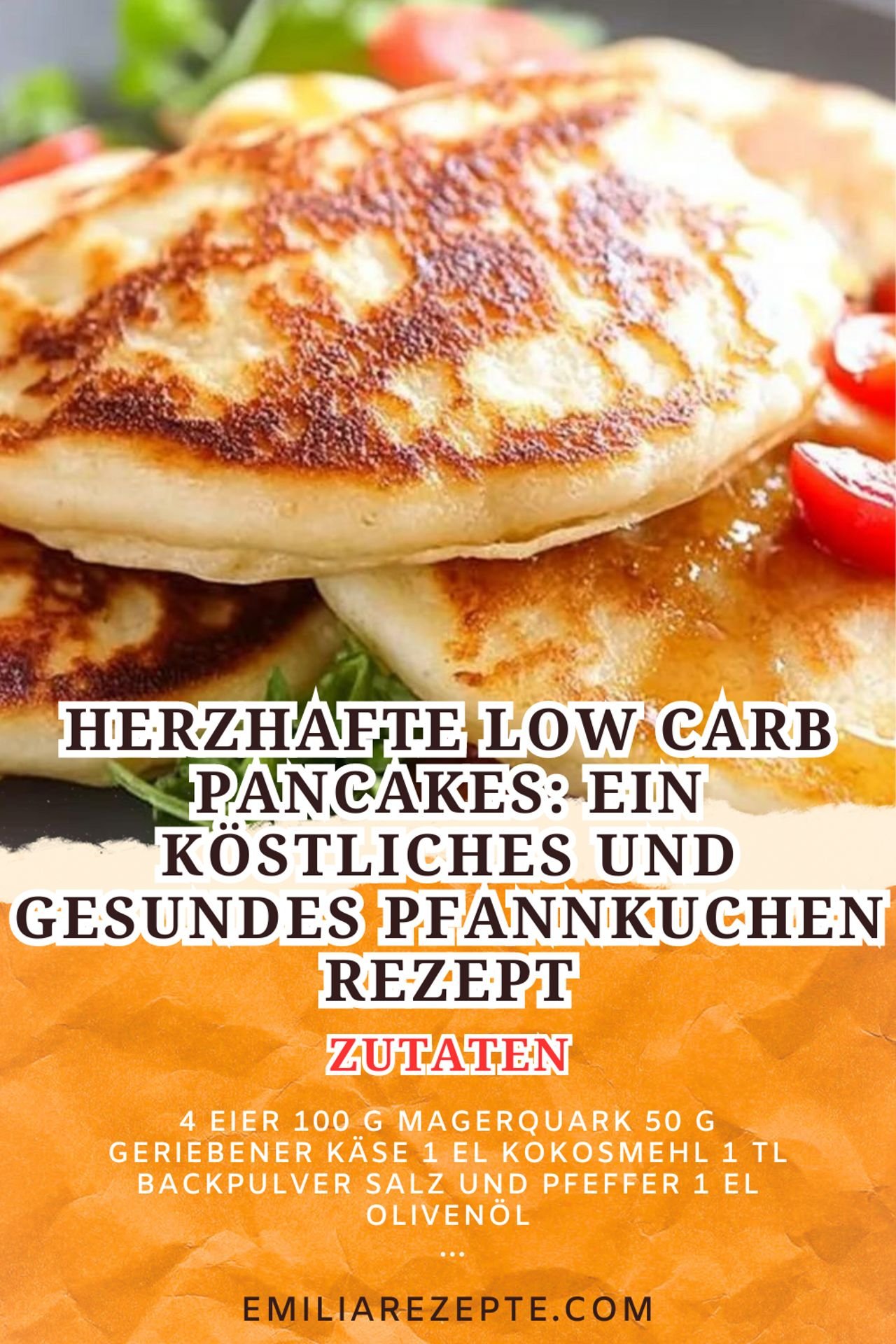 Herzhafte Low Carb Pancakes: Ein köstliches und gesundes Pfannkuchen Rezept