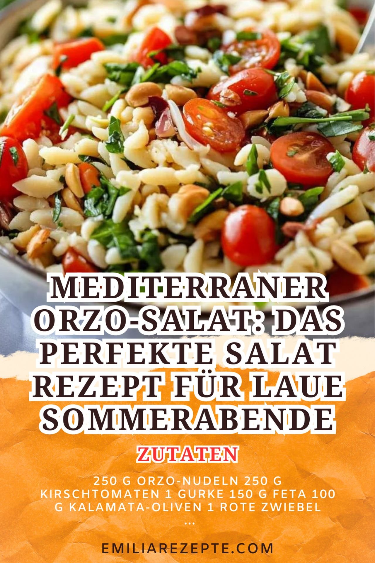 Mediterraner Orzo-Salat: Das perfekte Salat Rezept für laue Sommerabende