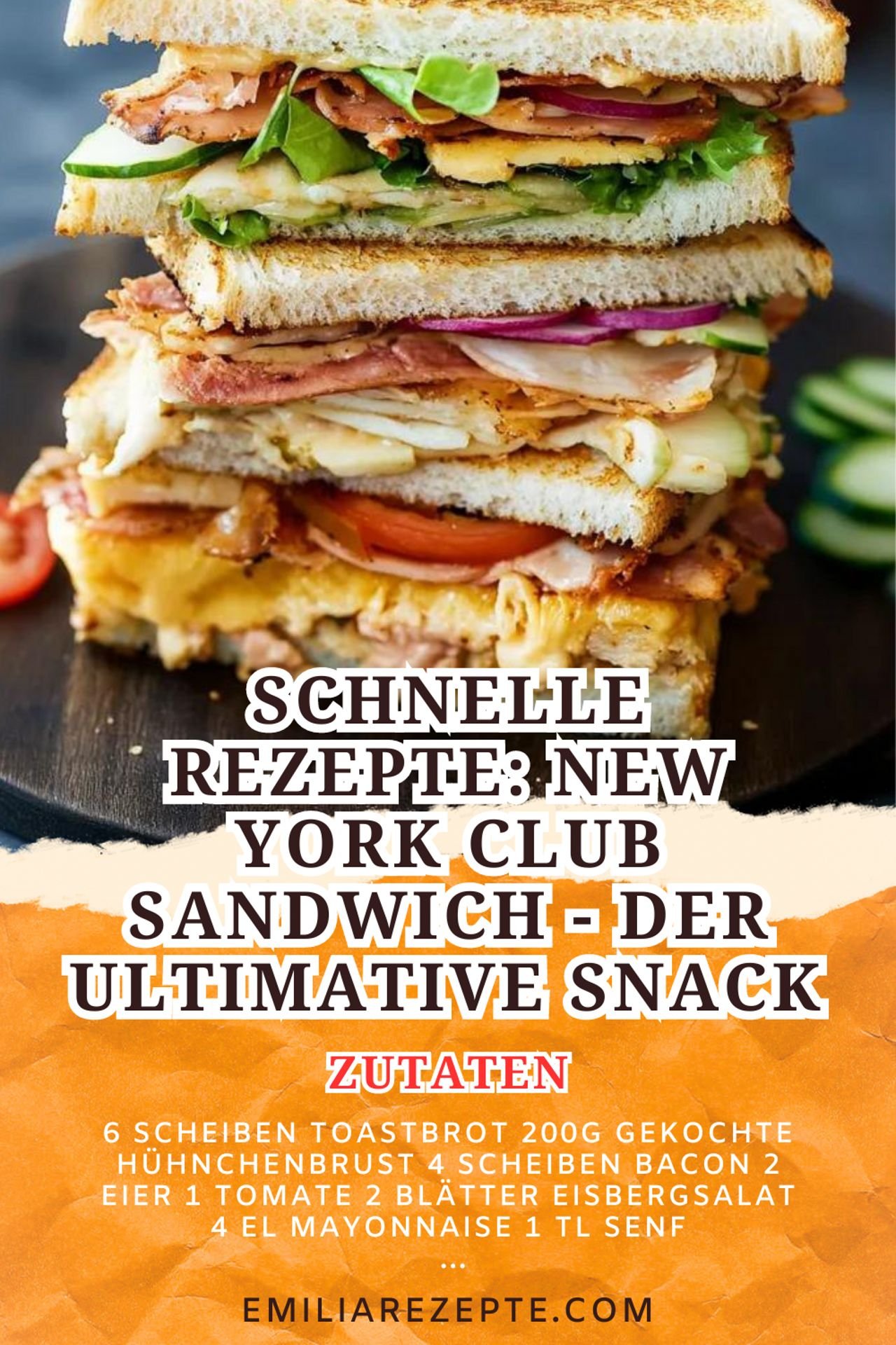 Schnelle Rezepte: New York Club Sandwich - Der ultimative Snack