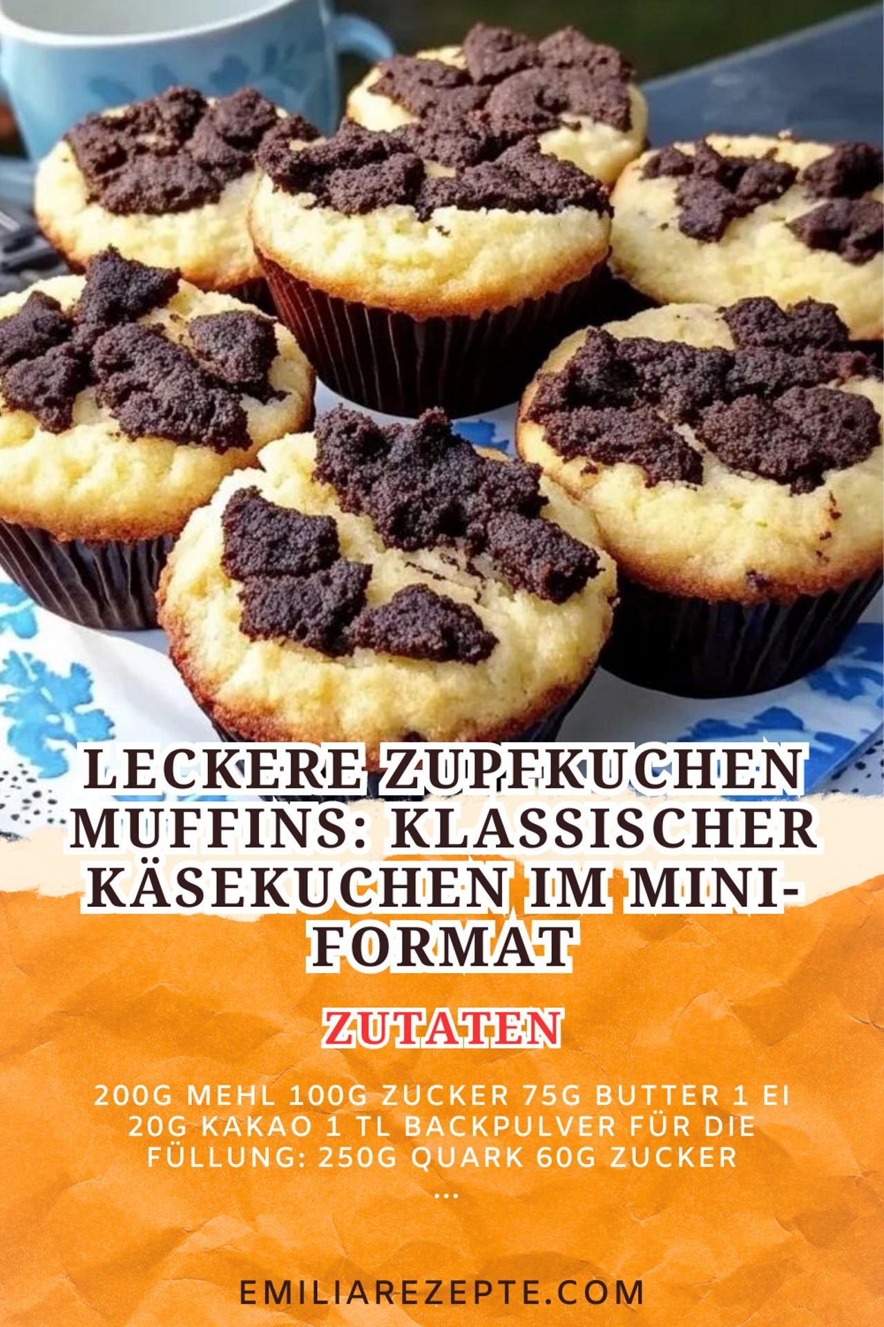 Leckere Zupfkuchen Muffins: Klassischer Käsekuchen im Mini-Format