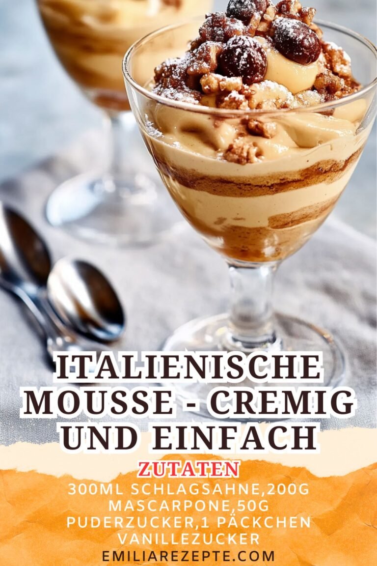 Italienische Mousse - Einfache und Cremige Verführung