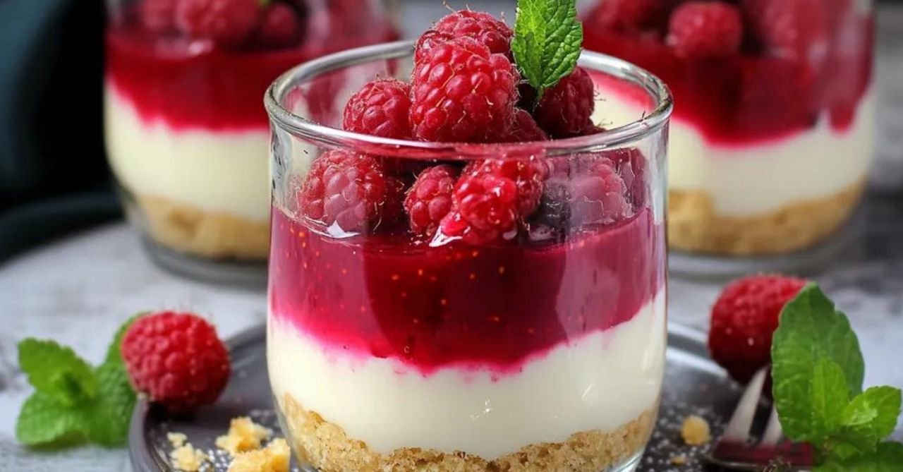 Käsekuchen im Glas Rezepte mit Himbeeren: Schnell & Einfach