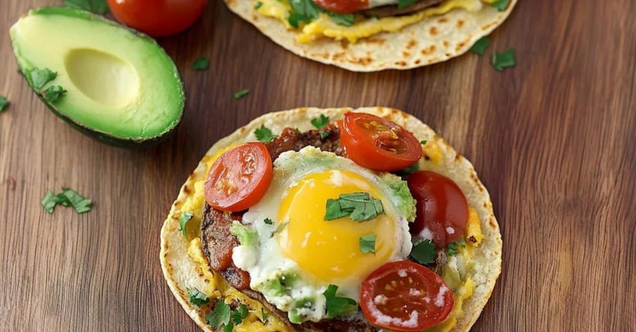 Frühstücksrezepte: Knusprige Ei-Tostadas mit Avocado und Bohnen