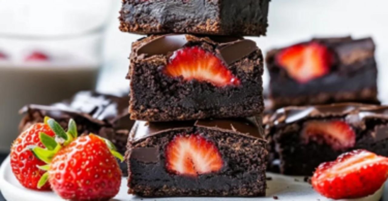 Himmlische Erdbeer-Brownies mit Schoko-Ganache: Das perfekte Sommer-Dessert