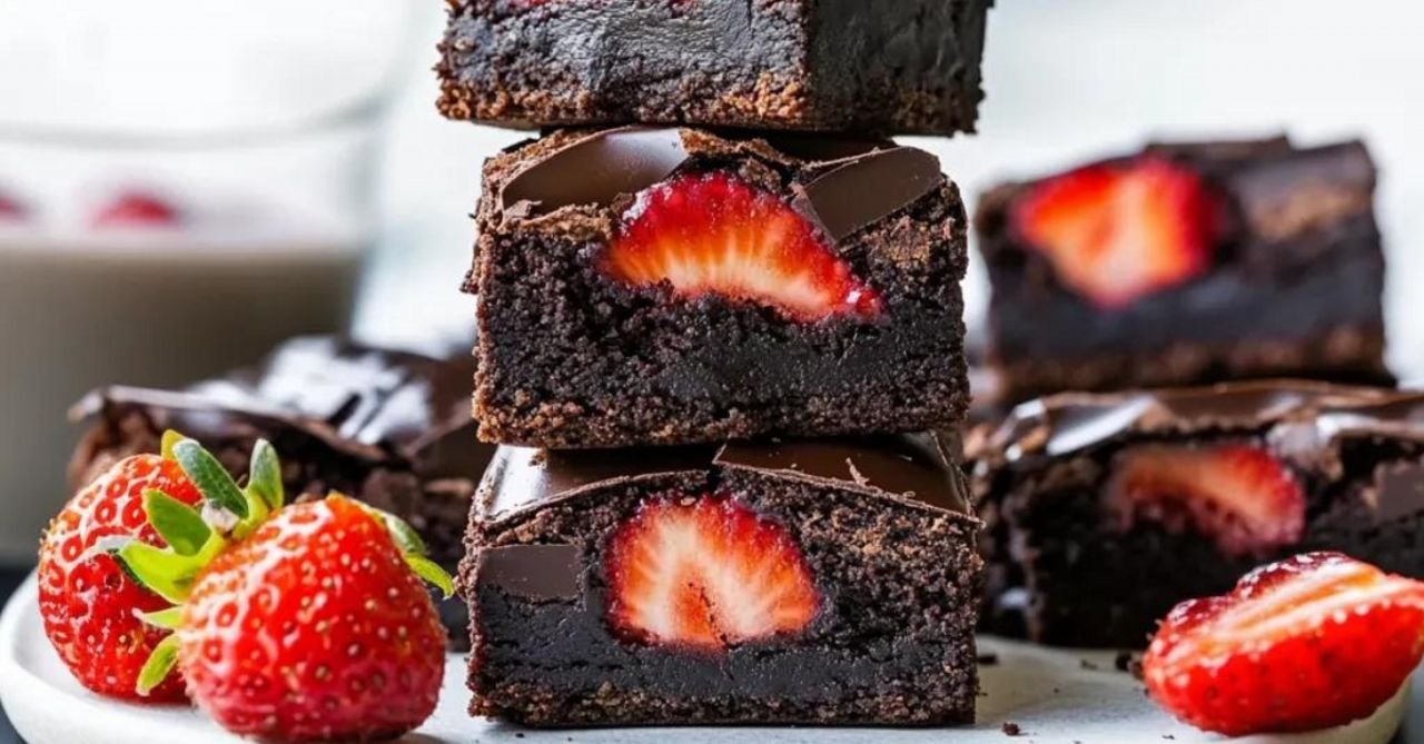 Himmlische Erdbeer-Brownies mit Schoko-Ganache: Das perfekte Sommer-Dessert