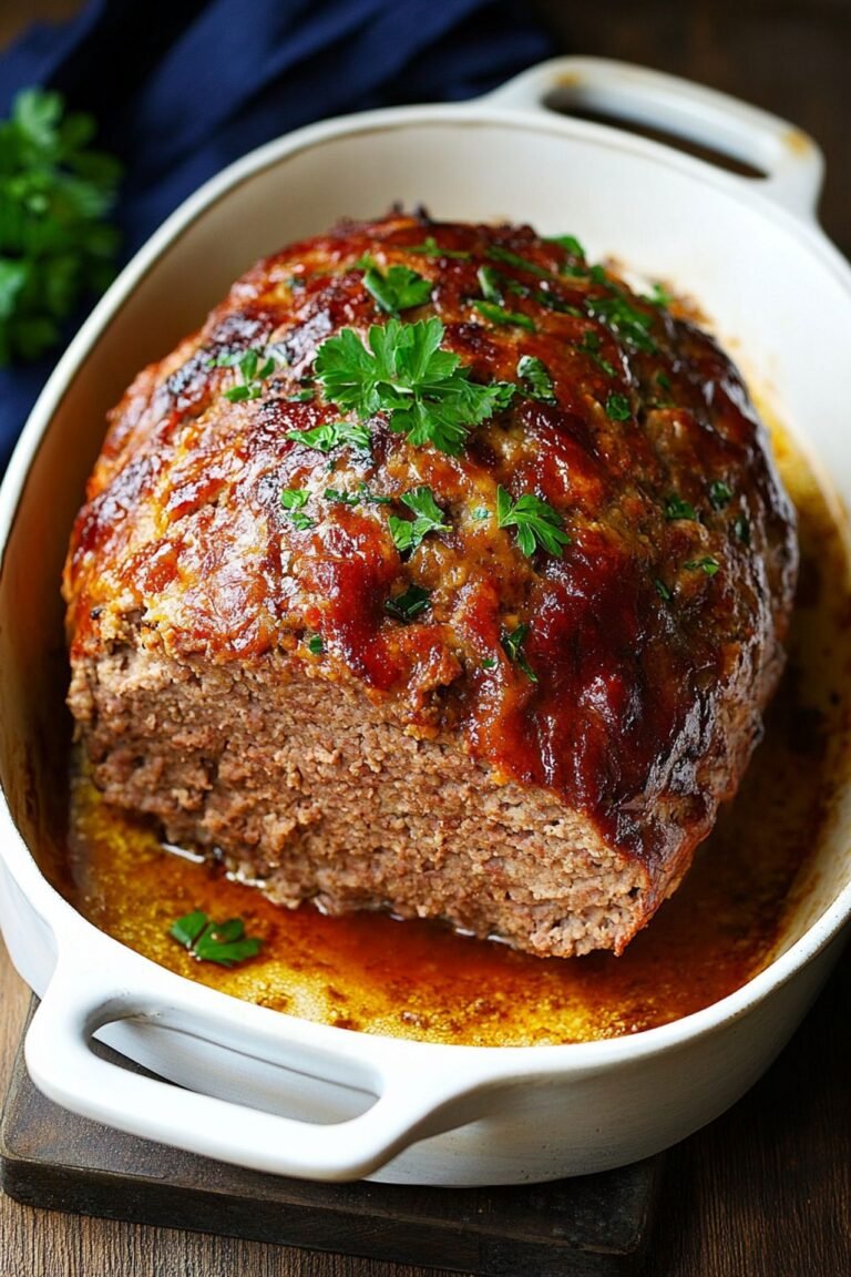 Bester Hackbraten aus dem Ofen - Saftig und Einfach