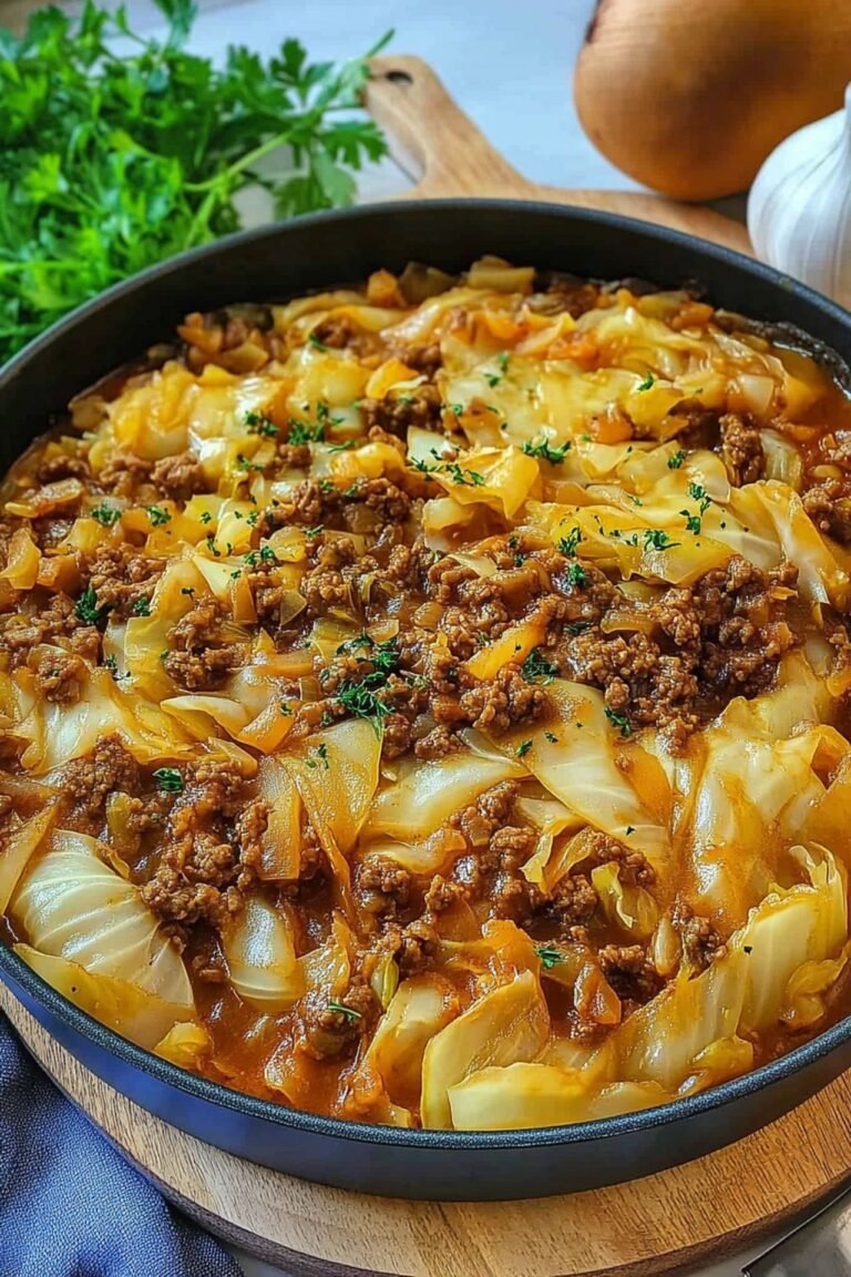 Low Carb Weißkohl-Hackfleisch-Pfanne - Gesundes Rezept von Emilia