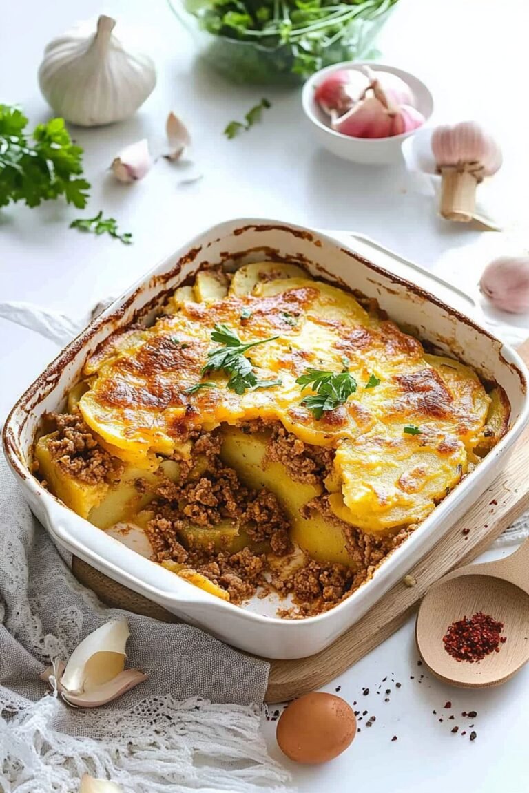 Einfacher Kartoffelauflauf mit Hackfleisch - Emilia Rezepte Einfacher Kartoffelauflauf mit Hackfleisch - Emilia Rezepte