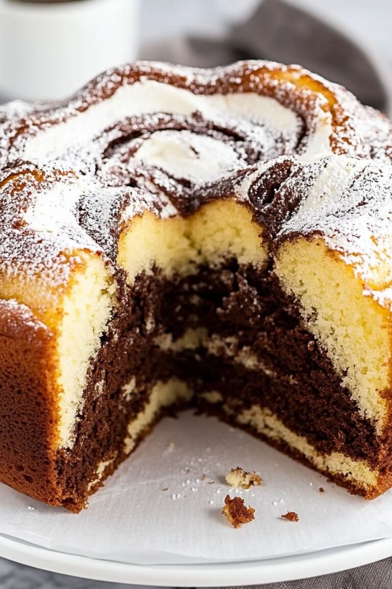 Saftiger Mamorkuchen – Schnelles 5-Minuten Rezept