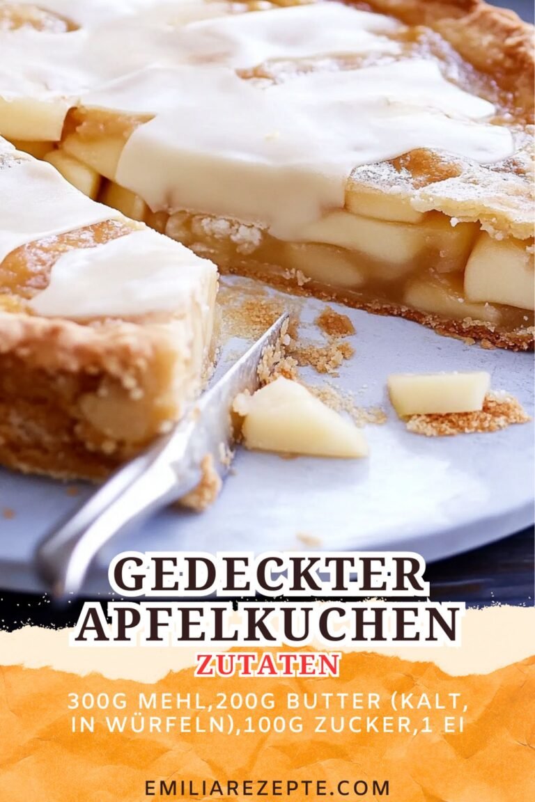 Kuchen Rezepte Einfach Schnell - Gedeckter Apfelkuchen