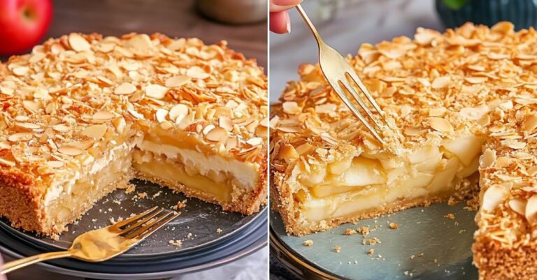 Florentiner Apfelkuchen mit Mandelkruste – Einfach und Lecker