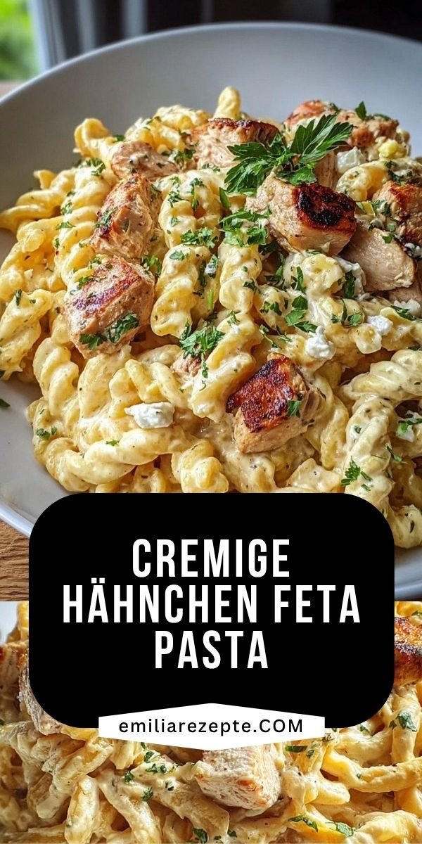 Cremige Hähnchen Feta Pasta: Unglaublich einfach lecker save this recipe