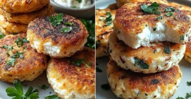 Proteinreiche Hüttenkäse-Taler – einfache und leckere Snacks recipe photo