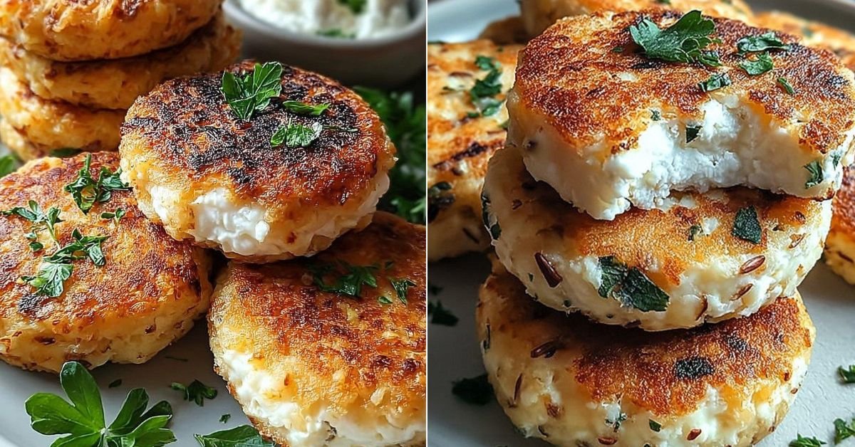 Proteinreiche Hüttenkäse-Taler – einfache und leckere Snacks recipe photo