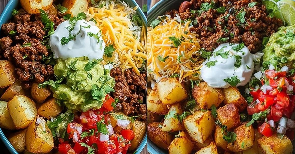 Kartoffel Taco Bowl Meal Prep einfach sättigend recipe photo