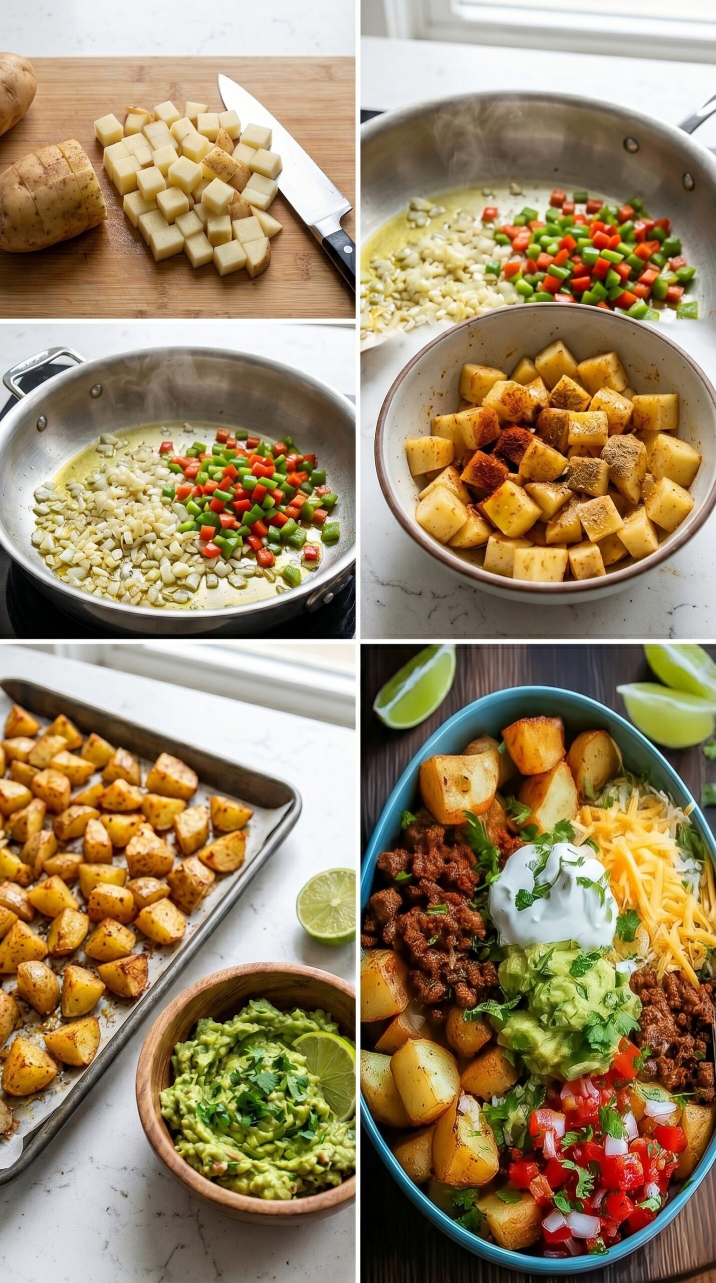 Kartoffel Taco Bowl Meal Prep einfach sättigend recipe instructions